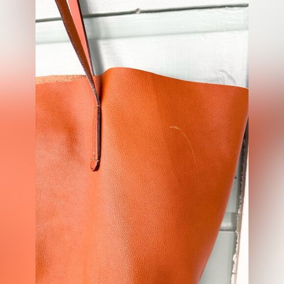 Mark and graham Brooklyn tote bag brown leather soft shoulder bag minimalist XL - Picture 4 of 14